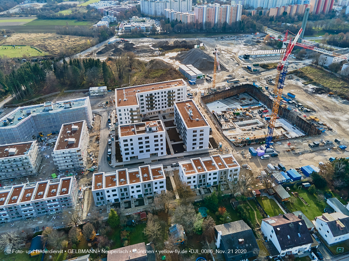 21.11.2020 - Piederstrorfer Gelände und Alexisquartier in Neuperlach in München 21.11.2020 - Piederstrorfer Gelände und Alexisquartier in Neuperlach in München